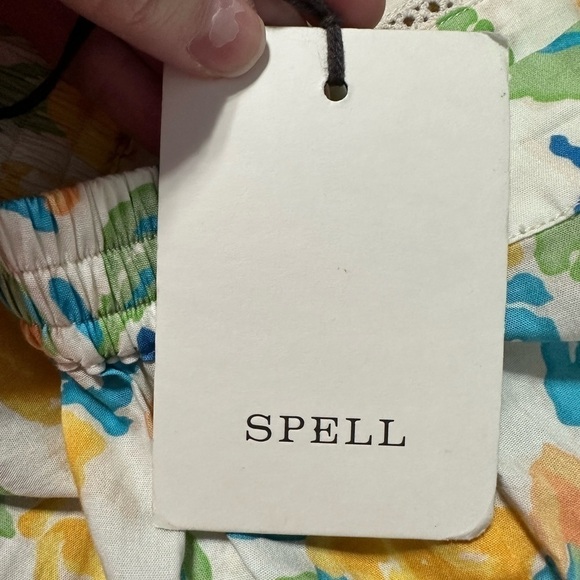 Spell Islamorada MIDI Skirt in Meadow Size Medium NWT - Picture 7 of 8